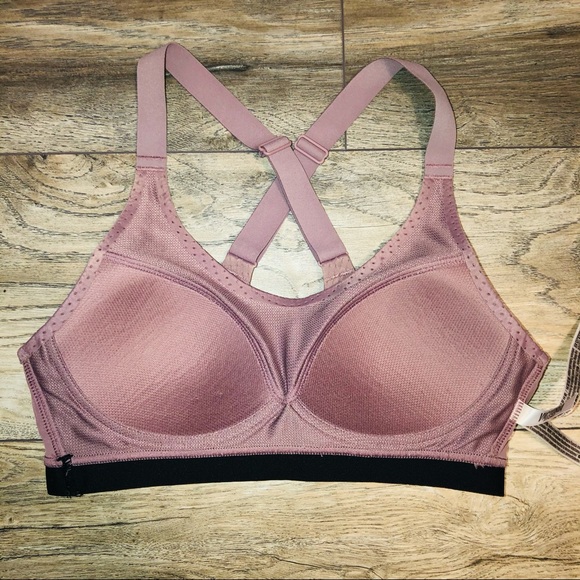 VS Lightweight Perforated Mauve Sports Bra - Picture 8 of 11